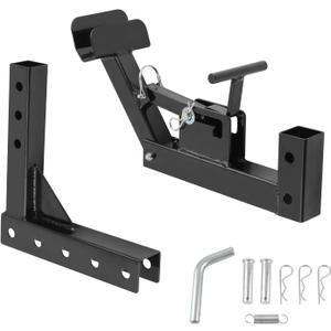 maXpeedingrods Adjustable Trash Can Transporter Hitch with Adaper Garbage Can Hauler, 2'' Hitch Receiver for Trailers/Trucks/Cars/Golf Carts/ATVs