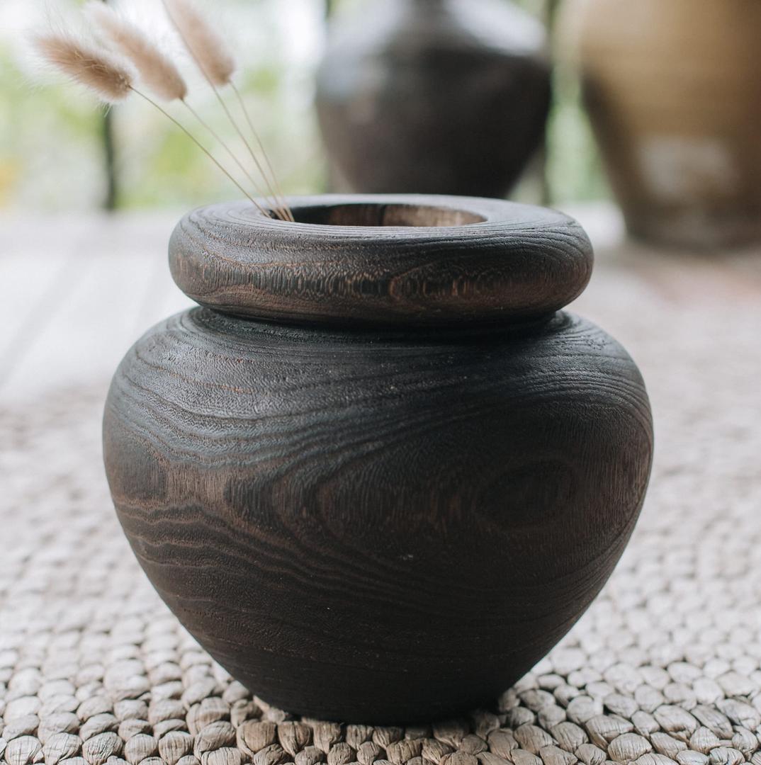 Large Rustic Vase Decor (Brown)