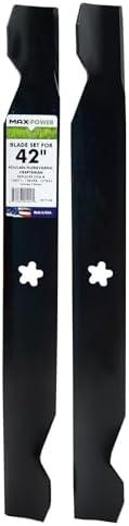 MaxPower 561713B 2-Blade Set for 42" Cut Poulan/Husqvarna/Craftsman Replaces 138498, 138971, 127843, 532138971, 532127843, 532138498, CMXGZAM110136
