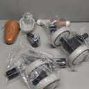 Umatoll Colorful Lighting Baby Balance Bike Toys for 1 Year Old Boys Gifts, Adjustable Seat Baby Walker, One Year Old Boy Birthday Gifts, 12-24 Months Toddler First Ride on Toys (Black)