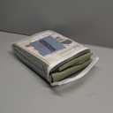 KEQIAOSUOCAI Sage Green 100% Blackout Linen Curtains 80 Inches Long 2 Panels for Bedroom, Modern Farmhouse Full Black Out Room Darkening Thermal Insulated Window Curtain Panels W50 x L80 Inch Length