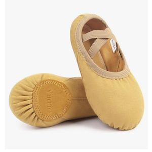 Women's Ballet Shoes Canvas Dance Slippers Yoga Practice Shoes for Girls/Adults 6.5