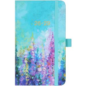 2026-2029 Pocket Planner/Calendar - 3 Year Monthly Planner 2026-2029, JUL. 2026 - JUN. 2029(36 Months), 6.3" x 3.8", Monthly Pocket Calendar with 60 Note Pages, Pen Hold, Perfect Organizer for Purse - Oil Painting
