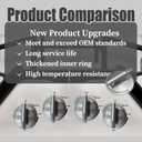 FIOQE 5Pcs 7733P410-60 Gas cooktop Control knob,Durable, Perfect fit for Jenn-Air, Maytag, KitchenAid Gas cooktops, can Replace for 74007733, AP5668987, PS2375871, AP6011505