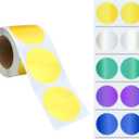 Foil Certificate Stickers (250 Gold + 50 Multicolor), 2 inch Round Embossing Seals with Serrated Edge, Self-Adhesive Metallic Labels for Awards, Invitations, Envelopes, Packaging