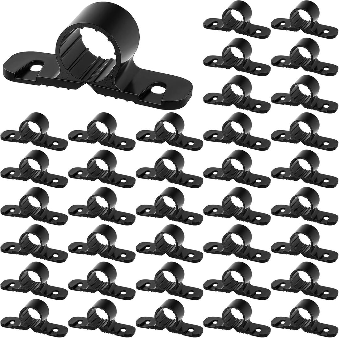 50 Pack 1/ 2 Inch Pipe Supports Suspension Clamp Pipe Clamps Pex Clamps for Pex, Copper, CPVC Pipe (Standard Style)