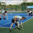 Pickleball Holder Sleeves (L(15"-20"Bicep), 2 Pairs - White + Black)