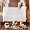 GRENFU Reinforced 50" Wide Retractable Baby Gates, Prevent Crawling Under