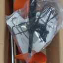 Nordic Legend Hardware Lite E-Drill Combo, Cordless Nylon Ice Drill Auger 8" Dia. W/ICE Scoop Chipper/Universal Drill Adapter/Ice Fishing Rod Rack and 1 Set REPLACMENT Blades