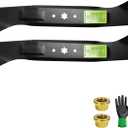 Parts Camp 2-Pack Replace Cub Cadet 46 Inch Mower Blade 942-04290 942-04244