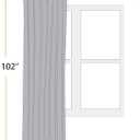 ChrisDowa 100% Blackout Birch Solid Curtains 102 Inches Long 2 Panels for Bedroom Living Room, Farmhouse Room Darkening Thermal Insulated Soundproof Grommet Top Window Treatment Drapes,52x102