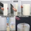 Cylinder Stands for Party 5Pcs Round Pedestal Stand Foldable Cardboard Columns Cylinder Tables for Parties Baby Shower Birthday Wedding Pillars Display Decoration
