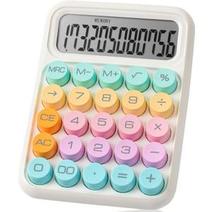Mr. Pen- Mechanical Switch Calculator, 12 Digit Large LCD Display, Colorful with Big Buttons, Mechanical Switch Calculator for Home, School, Office (Pastel Harmony)