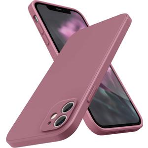 SURPHY Design for iPhone 11 Case with Camera Protection, Straight Edge Slim Design, Liquid Silicone Phone Case for iPhone 11 6.1 inches, Lilac Purple