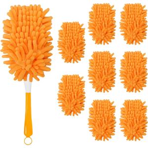 8 Pack Reusable Duster Refill Compatible with Swiffer Hand Duster, 360 Heavy Duty Duster Refills for Cleaning, Office, Ceiling Fan (Handle is Not Included)