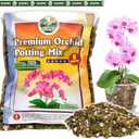 [Upgraded] DUSPRO Orchid Potting Mix for Repotting with Forest Moss, Pine Bark, Perlite & Pumice Natural Ingredients, Orchid Bark Potting Mix, Orchid Repotting Kit Drainage Indoor Potting Medium 6QT