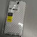 Compatible with iPhone 14/15 Plus Case, Fashion Cute Aesthetic Polka Dot Pattern Cover for Women, Shockproof Slim Soft TPU and Hard PC Protective Phone Case - White