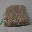 OLANLY Toilet Rugs U-Shaped 20x20, Extra Soft Absorbent Chenille Contour Bathroom Rugs for Toilet, Dry Quickly, Machine Washable, Non-Slip Bath Mat, Beige