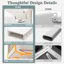 3 Piece Bed Rail for Toddlers, Bed Rails for King Bed, Double Lock Kids Bed Guard with Seamless Fit, Single-Side Lifting Design, Breathable Mesh & Thick Padded Cover(78.7*78.7*74.8 Inch- King Size)