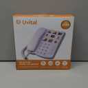 Uvital Big Button Phone for Seniors, Corded Landline Phone with 9 One-Touch Dialing Big Buttons, Hands-Free Calling, Loud Ringer, Easy to Use for Visually Impaired Telephone for Seniors