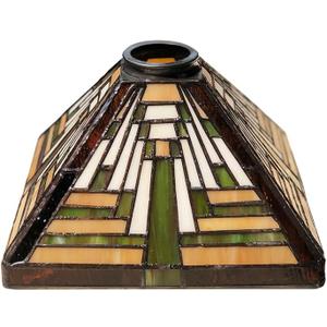 Tiffany Glass Shades, Stained Glass Shades, Chandelier Shades, Wall Lamp Shades, Replacement Shades. Floor Lamp Replacement (Square)