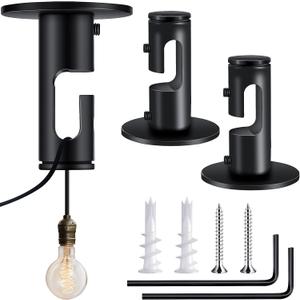 Moxweyeni 2 Sets Swag Hook Kits Modern Ceiling Chandelier Hook Ceiling for Decoration Lights Cable Hanging Pendant Lamp Cable