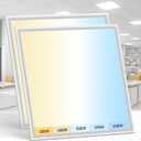 AIKVSXER 2 Pack 2x2 LED Flat Panel Light - Selectable 5 CCT 3000K-6500K & 5 Wattage 30-50W 5500Lm 0-10V Dimmable 2x2 led Drop Ceiling Lights 120-277V for Commercial and Home ETL