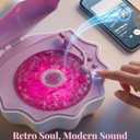 Ocean Wave Projector Light, Shell Night Light Built-in Bluetooth Speaker, Remote Control, White Noises for Home Decor/Relaxation/Party/Music/Gift (Blue)