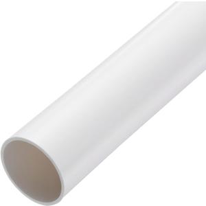 MECCANIXITY 2 Inch PVC Rigid Tube Round Pipe Tubing Hardware Tubing 46mm ID 50mm OD 9" Length White High Impact for Water Pipe, Crafts, Cable Sleeve