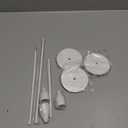 Movocaty Candlestick Holders Set of 3 Taper Candle Stick Holders, Mantel White Candlestick Holders for 3/4" Taper&Led Candle, Elegant Candle Holder Centerpiece for Wedding/Party/Dinning/Anniversary