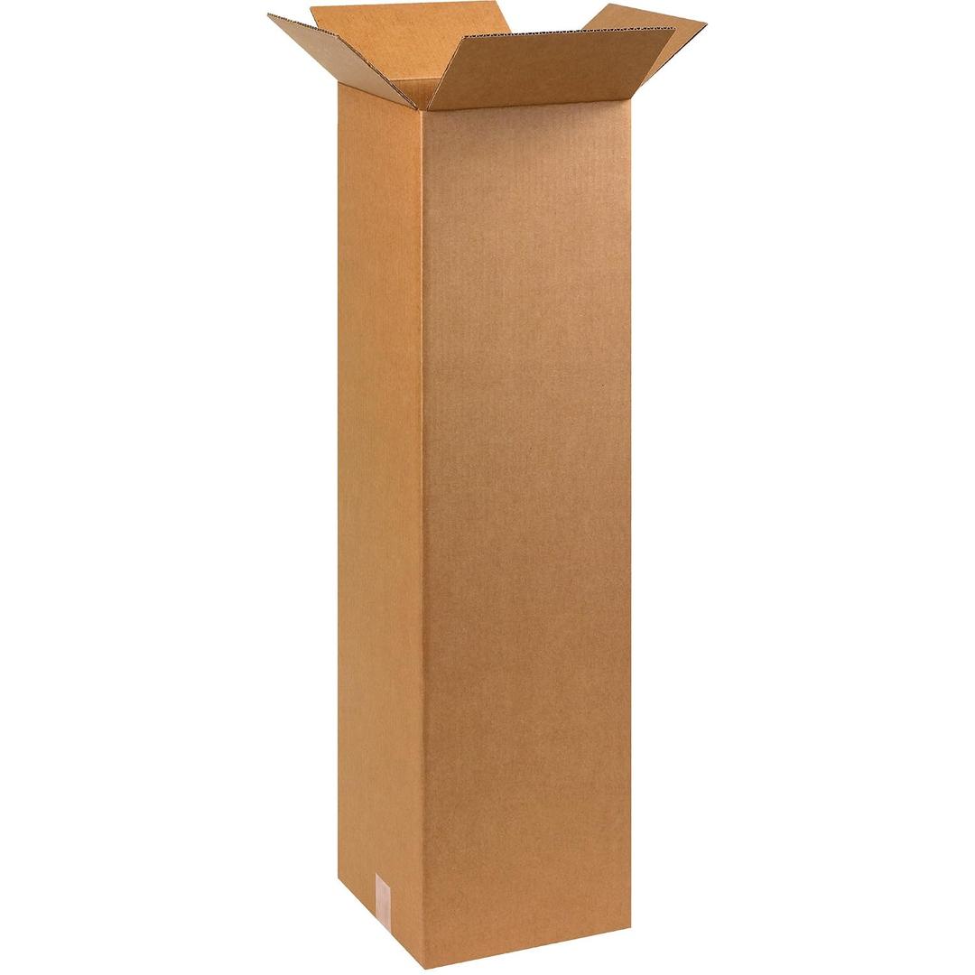 TAPE LOGIC 10 x 10 x 38 Corrugated Cardboard Boxes, Tall 10"L x 10"W x 38"H, Pack of 25 | Shipping, Packaging, Moving, Storage Box for Home or Business, Strong Wholesale Bulk Boxes