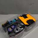 Electric Slot Car Race Track Sets - 1:43 Race Car Track Sets with 4 Slot Cars with Headlights, 2 Hand Controllers, Dual Racing Game Lap Counter, Birthday, Toys for Kids