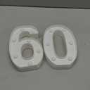 60th Birthday Decoration Light Up Letters, Battery Powered LED Numbers Marquee Number Sign for 60th Party Home Decor Night Light