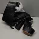 FancyQueen Platform Boots Gothic Boots for Women, Knee High Chunky Platform Heels 7