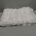 Bedsure Fluffy Comforter Set Queen - Super Soft Faux Fur Bed Set Bright White, Warm Plush Fleece Winter Bedding, 3 Pieces, 1 Shaggy Fuzzy All Seasons Queen Size Comforter with 2 Pillowcases