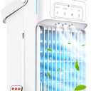Portable Air Conditioners with 40oz XL Water Tank, 3 Speeds & 3 Mist Settings, 2/4/6/8h Timer & Night Lights, Personal Mini Small Portable Air Conditioner for Bedroom