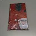 Pureegg Plastic Table Cloth Disposable 10 Pack, 54 x 108 Inch Table Cloths for Parties, Decorative Tablecloths for Rectangle Tables, Christmas Tablecloth Plastic, Leakproof & Sturdy, Christmas Red