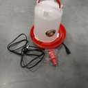 Nexum 35W Thermostatic Heated Chicken Waterer, 1 Gallon Winter Poultry Water Heater with Detachable Legs & Easy-Fill Funnel for Chicken Coop, Ducks, Birds