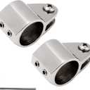 SHENGHUISS Bimini Top Jaw Slide Marine Stainless Steel 316 Heavy Duty Boat Bimini Canopy Fitting Hardware Tube with L Shape Hex Key/pin (B-7/8 inch 2 Pack)