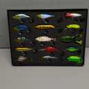 HALF CRESCEN Fishing Lures Kit for Diving Bass/Trout/Pike with Lifelike Action, Fishing Gear Set for 2025 Xmas (Gift Box 1)