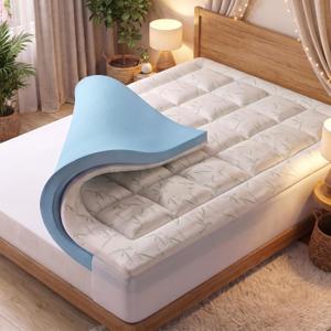 OLIXIS 3 Inch Twin Mattress Topper, 2-in-1 Dual Layer Design