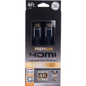 4ft PREMIUM HDMI HIGH -Speed Cable with Ethernet
