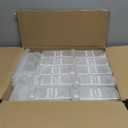 Skylety 36 Pcs Thank You Gifts for Coworker Teacher Appreciation Gift Employee Appreciation Gifts Cups Bulk Mother's Day 13.5 oz Clear Skinny Tumblers with Straws Lids Bow(Thank You,Beige)