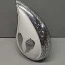 M MEILINXU Cremation Urns for Human Ashes Adult Man & Women, Funeral Urn for Ashes Adult Male & Female, Engraved Angel Wings, Decorative Teardrop, Burial, White Urns, Large Tear Drop - Full Size