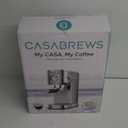 CASABREWS CM5418 Espresso Machine 20 Bar, Compact Espresso Maker with Steam Milk Frother, Stainless Steel Coffee Machine with 34oz Removable Water Tank for Cappuccino, Gift for Women or Men, Silver