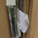 19 in. Black Rectangle Glass End Table