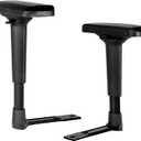 Height Adjustable Chair Arms Armrest Pair Replacement Parts Fits Most Office Gaming Boss Chairs, 4D Black