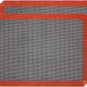 Hermerlee Perforated Silicone Baking Mats, 2 PCS Eclair Silicone Mat for Half SheetTray Pan Liners Perfect Bakeware for Making Cookies, Macarons, Bread and Pastry,11.8"x 15.7" (Corner Cut)