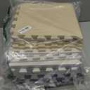 TOYVELT Foam Puzzle Floor Mat for Kids 12x12-16 Interlocking Play Mat Tiles with Colors - Educational Large Puzzle Foam Floor Tiles for Crawling, Non-Toxic - Cream-Gray-Beige