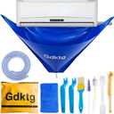 Mini Split Cleaning Kit Bag, 10Pcs Ac Cleaning Kit, Reusable Air Conditioner Cleaning Kit, Waterproof Minisplit Cleaning Kit for HVAC (Small)